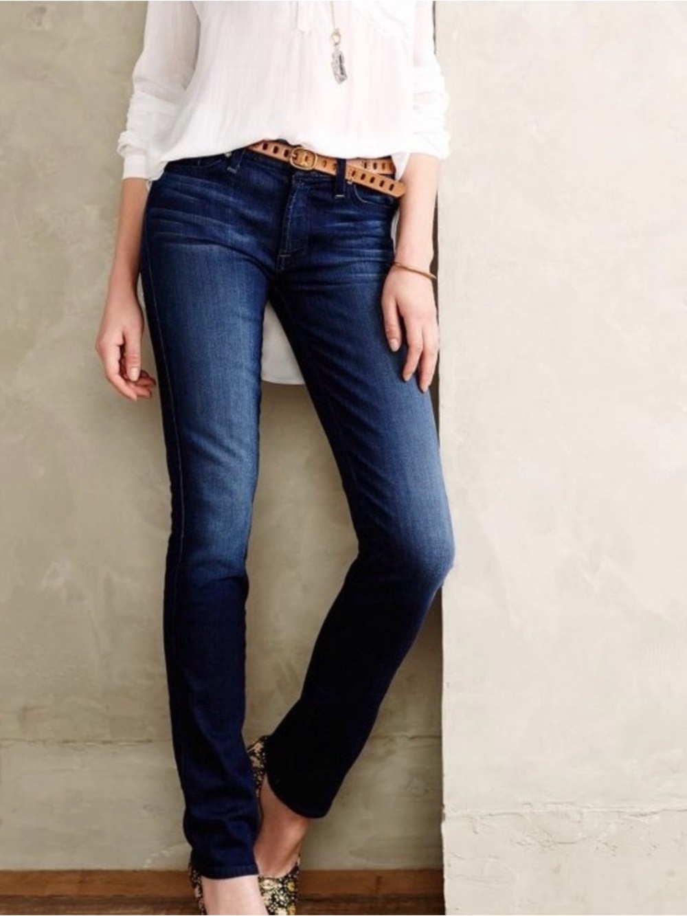 7 For All Mankind Kimmie Straight Leg Dark Indigo Jeans 29